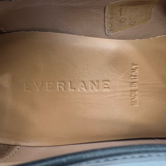 Everlane Blue Pointed Toe Leather Loafer Flats Size 8 Women's - Picture 2 of 10